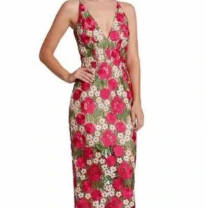 Dress The Population Aurora Crochet Midi